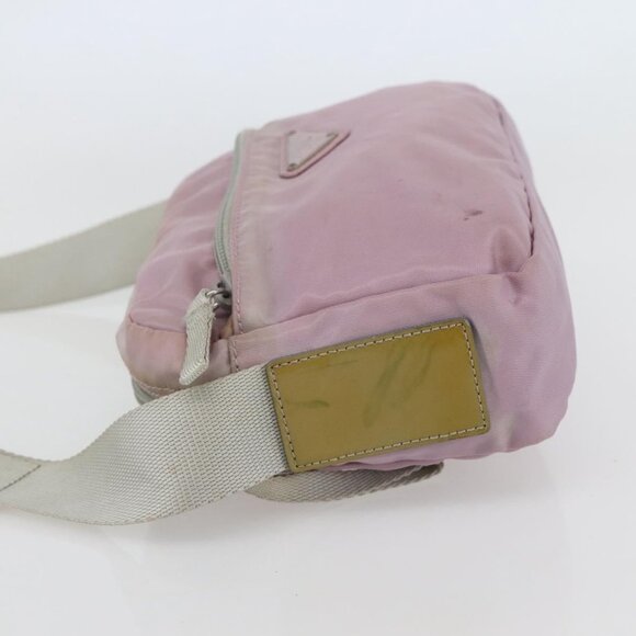 PRADA Shoulder Bag Nylon Pink Silver Auth - Picture 4 of 16